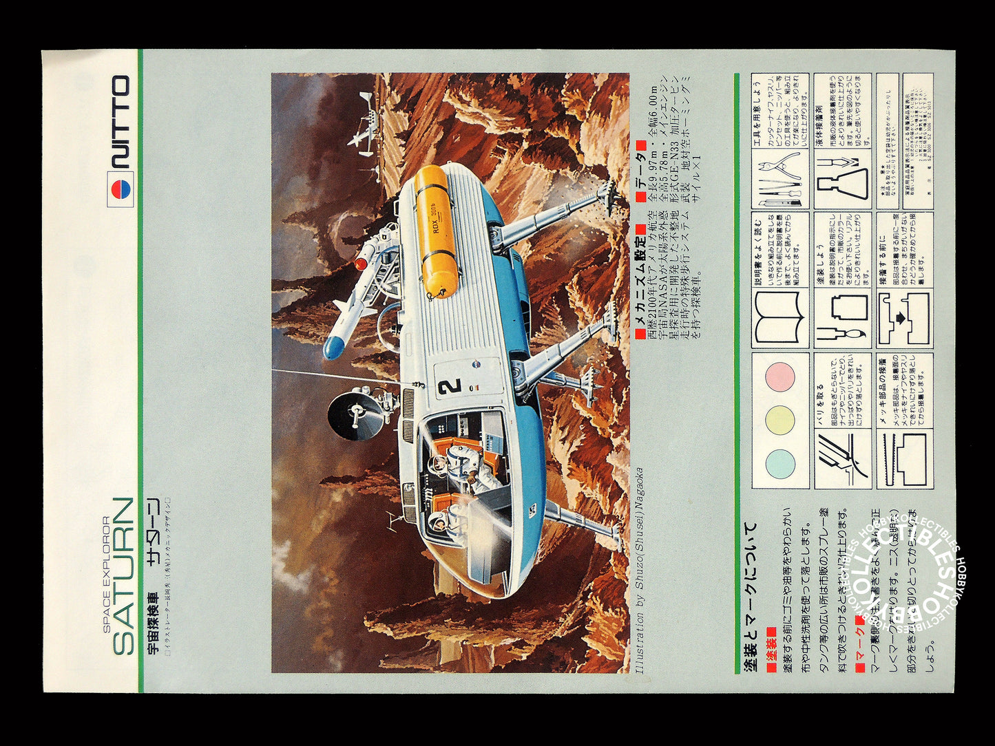Nitto Vintage 1/60 Space Explorer Saturn Model Kit Limited Edition