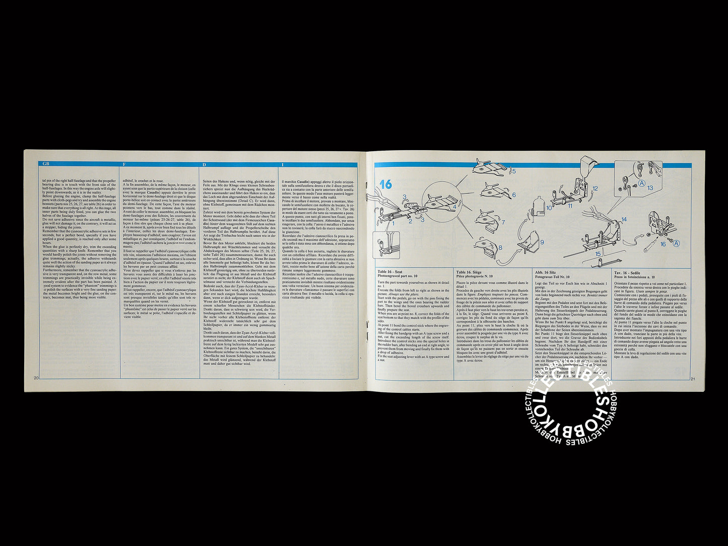 Casadio Gunze 1/48 Spitfire F.XIV E Fighter Metal Model Kit