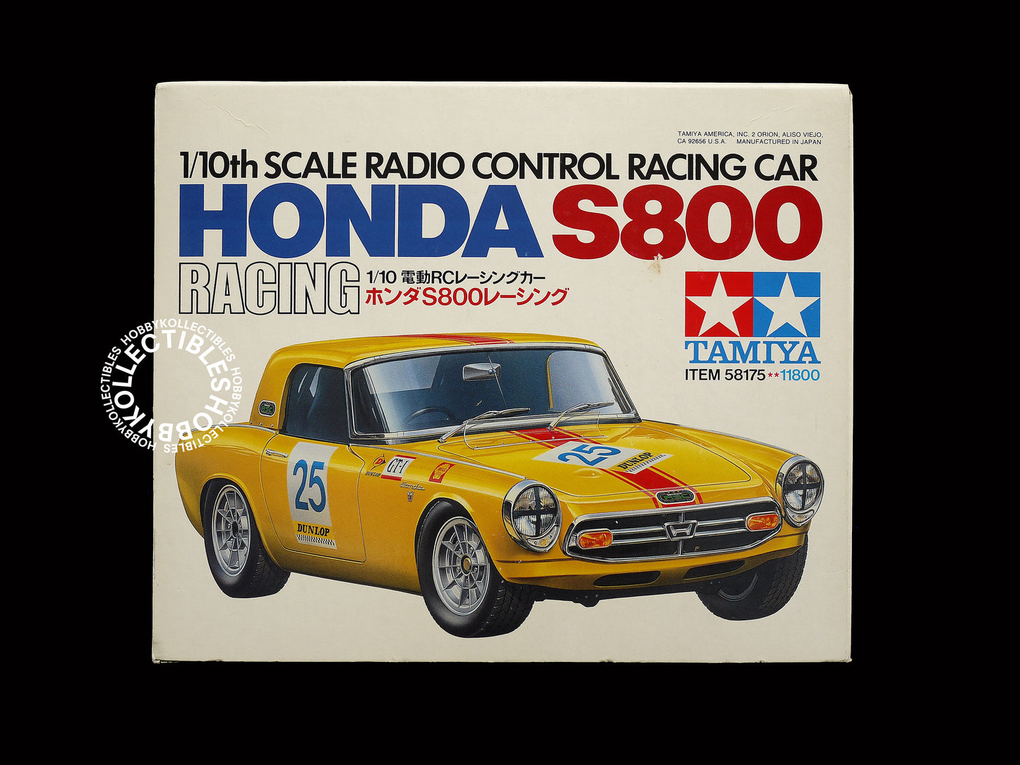 Tamiya 1/10 RC Honda S800 Racing Car #58175 Model Kit