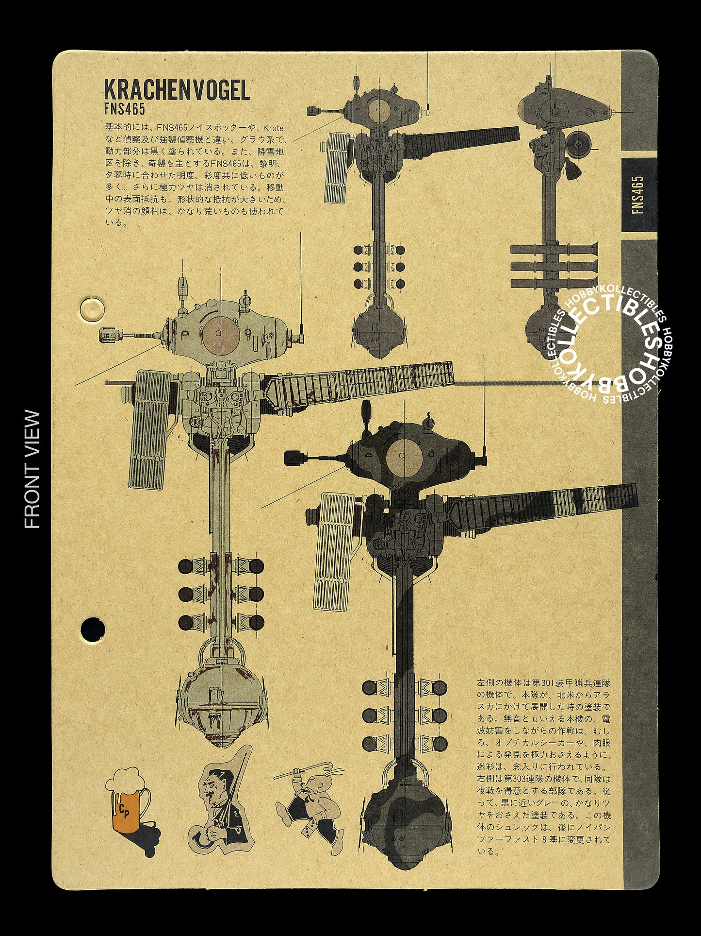 SF3D Original Vintage Ma.K 1/20 Krachenvogel FNS465 Model Kit