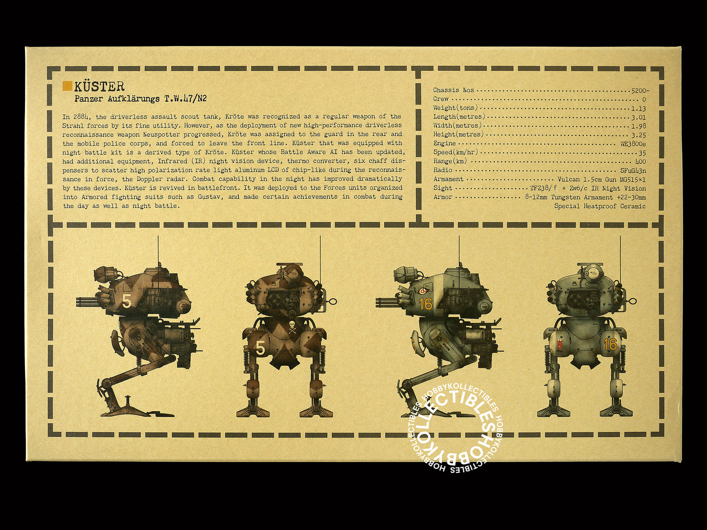 Ma.K Wave SF3D Mecha 1/20 Küster TW47/N2 Model Kit