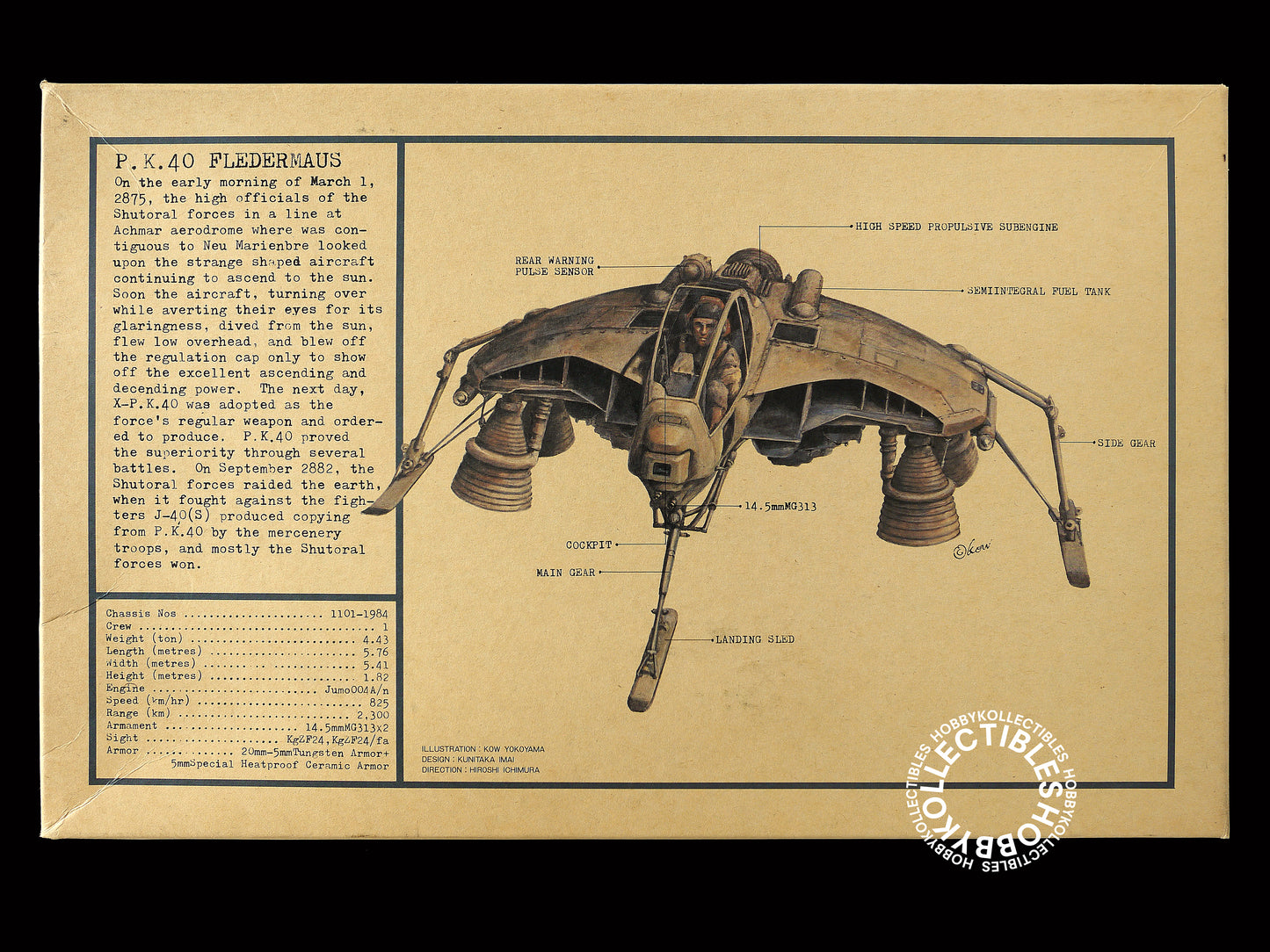 Ma.K Nitto SF3D Vintage 1/20 Fledermaus P.K.40 Model Kit