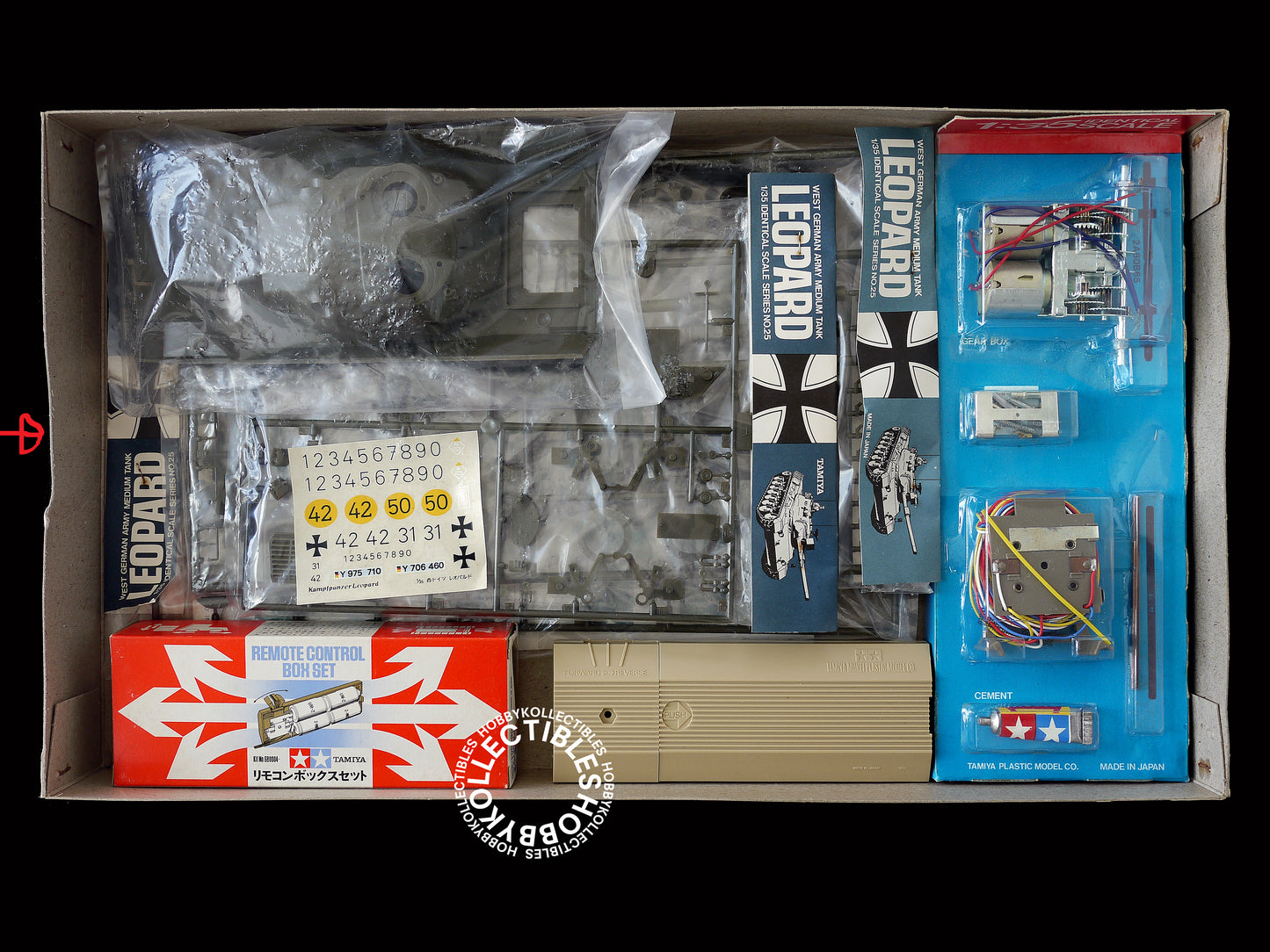 Tamiya Vintage 1/35 Motorized German Tank Leopard MT225 BONUS