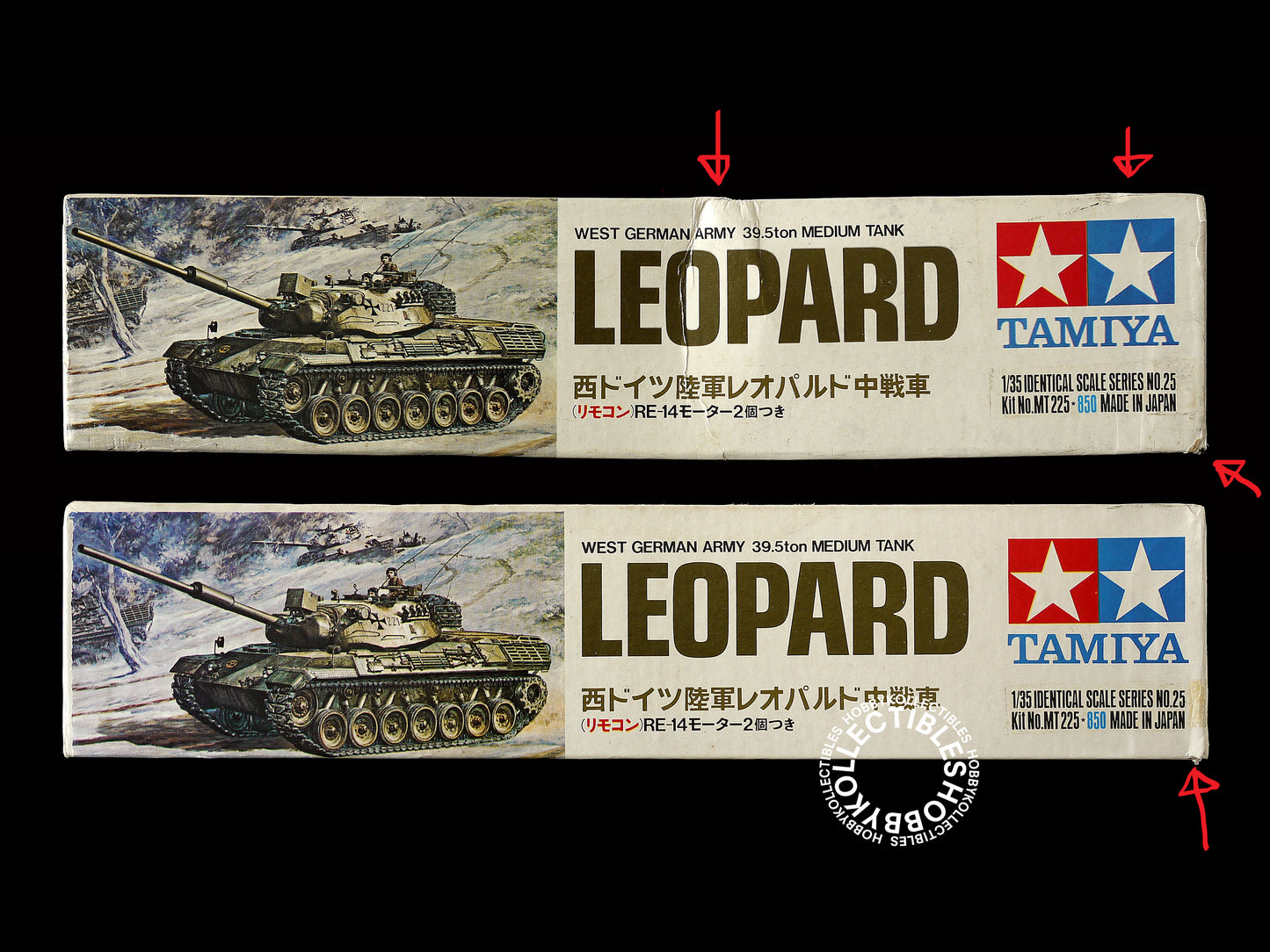 Tamiya Vintage 1/35 Motorized German Tank Leopard MT225 BONUS