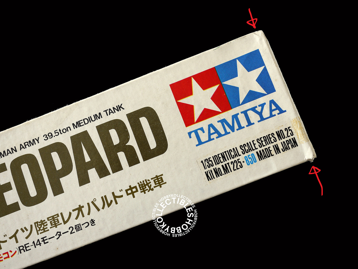 Tamiya Vintage 1/35 Motorized German Tank Leopard MT225 BONUS