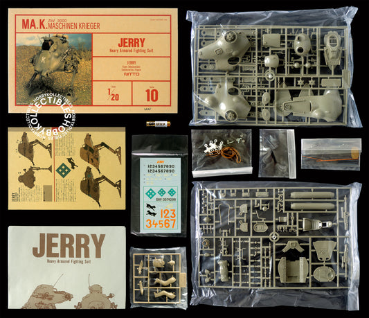 Ma.K Nitto SF3D Vintage 1/20 Mecha HAFS Jerry Model Kit