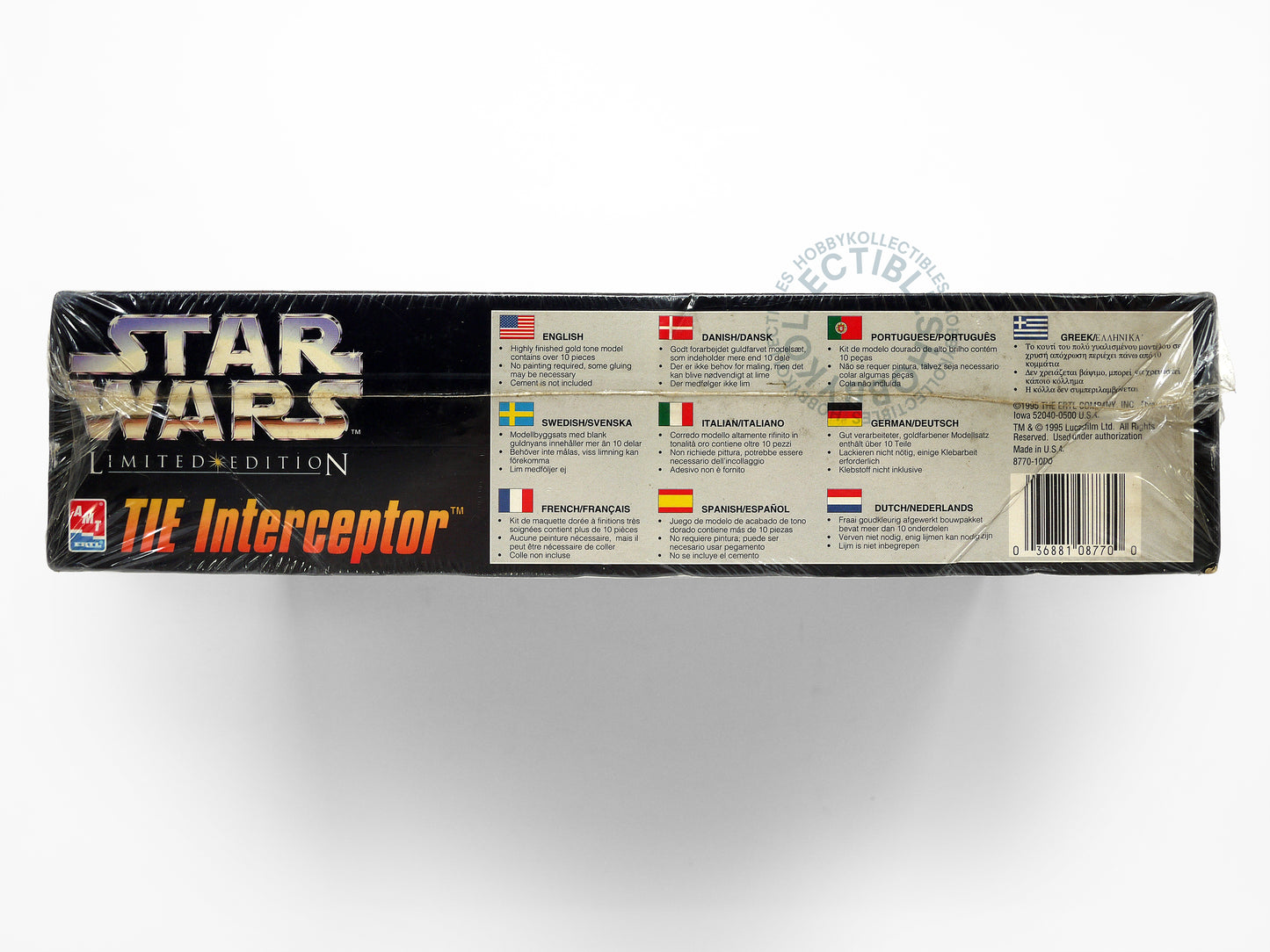 AMT Vintage Star Wars Tie Interceptor Gold Tone Limited Ed. Model Kit