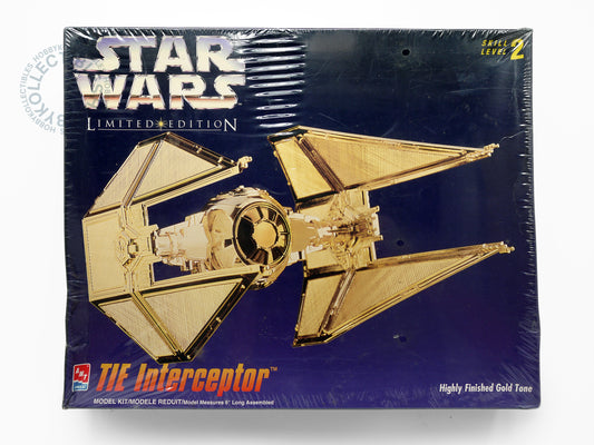 AMT Vintage Star Wars Tie Interceptor Gold Tone Limited Ed. Model Kit