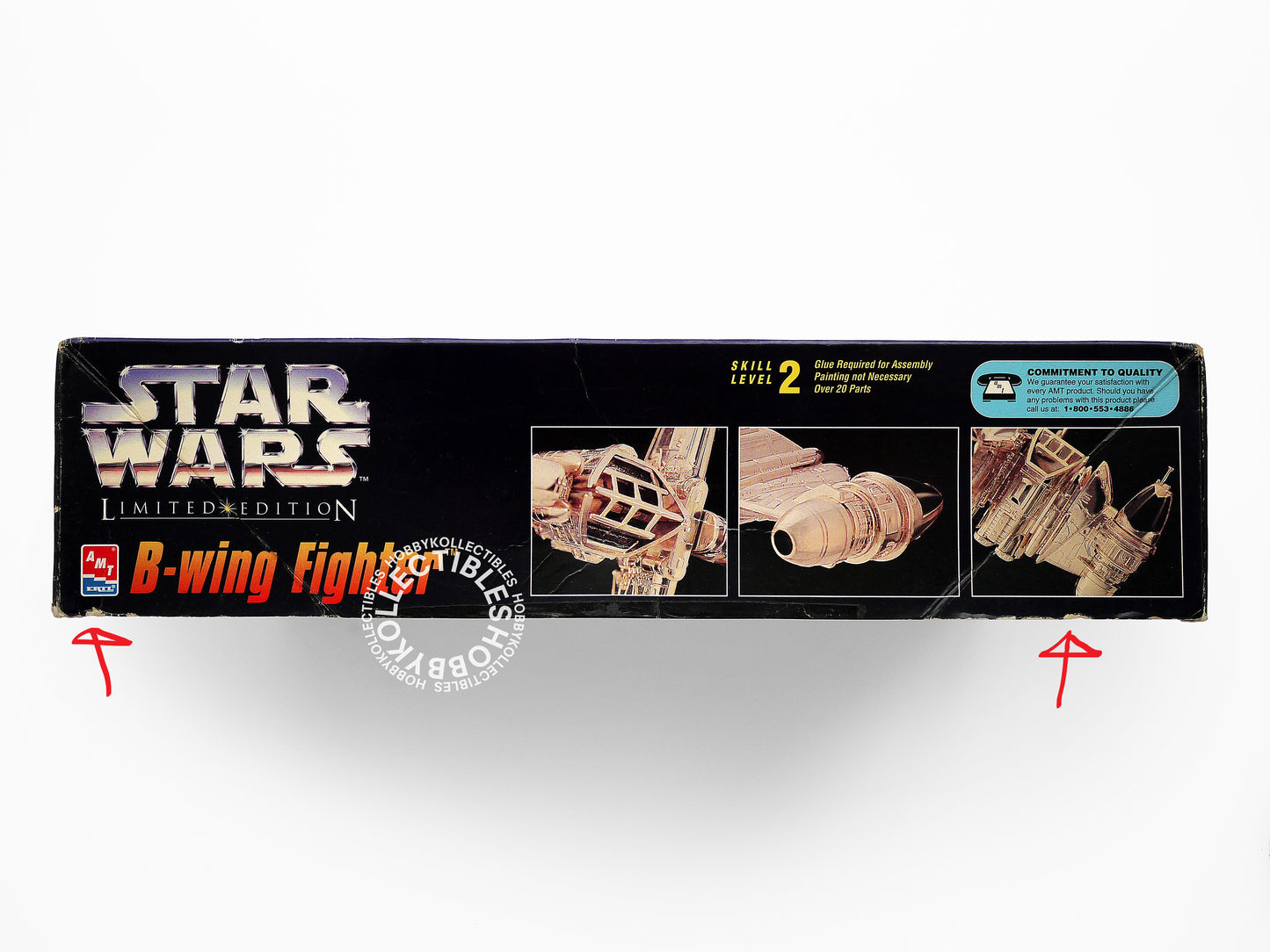 AMT ERTL Star Wars B-Wing Fighter Gold Tone Limited Ed. Model Kit