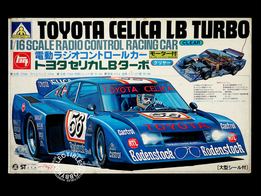 Aoshima Vintage 1/16 RC Toyota Celica LB Turbo Rare Touring Model Kit