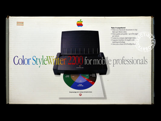 Apple Vintage Portable Color StyleWriter 2200 Inkjet Printer M3775FE/A Rare