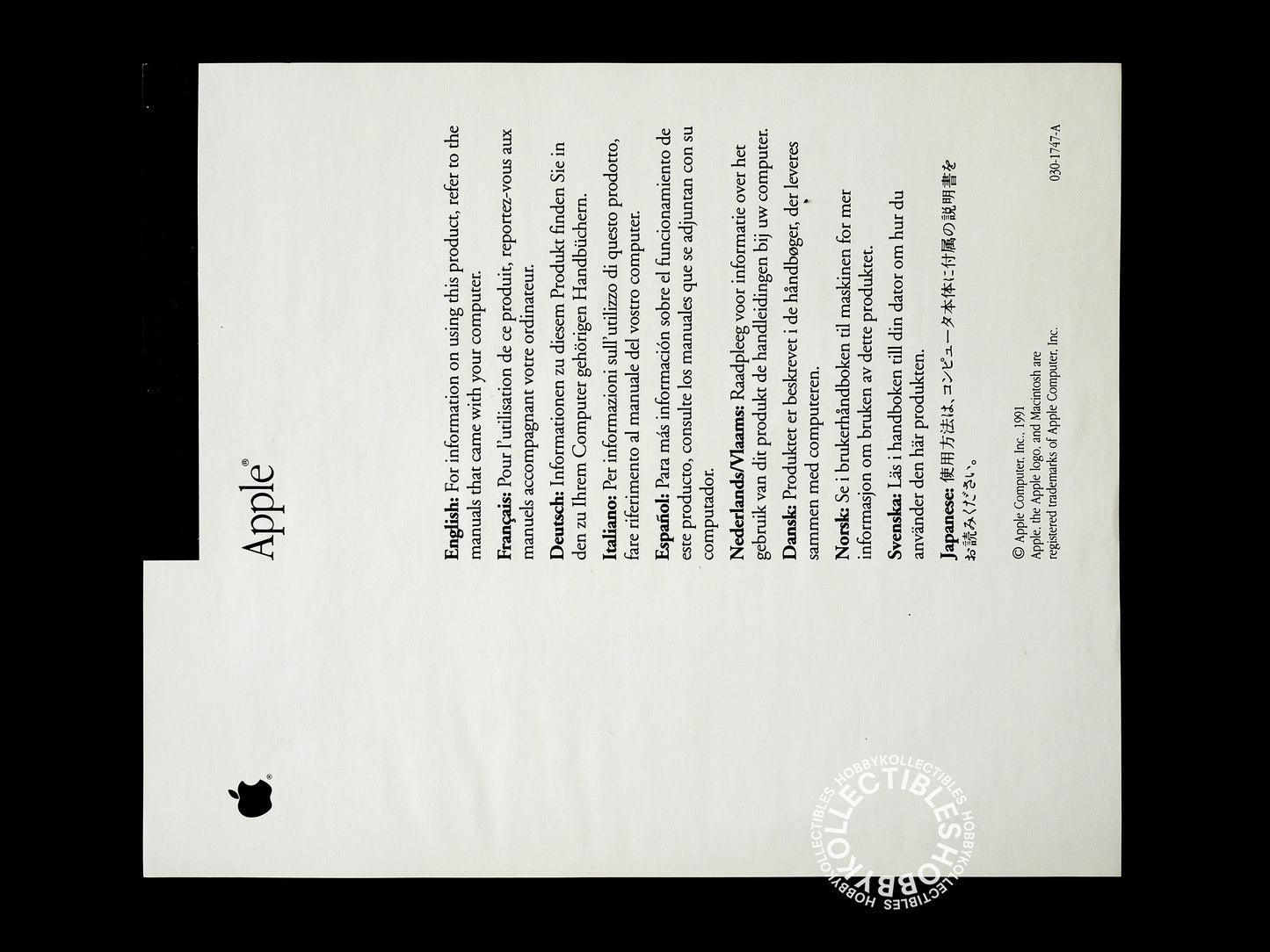 Apple Vintage Macintosh PowerBook Duo Floppy Adaptor M7781 Boxed