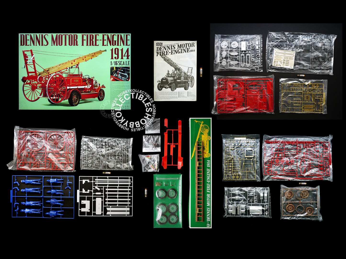 Bandai Vintage 1/16 Dennis Motor Fire-Engine Classic Model Kit