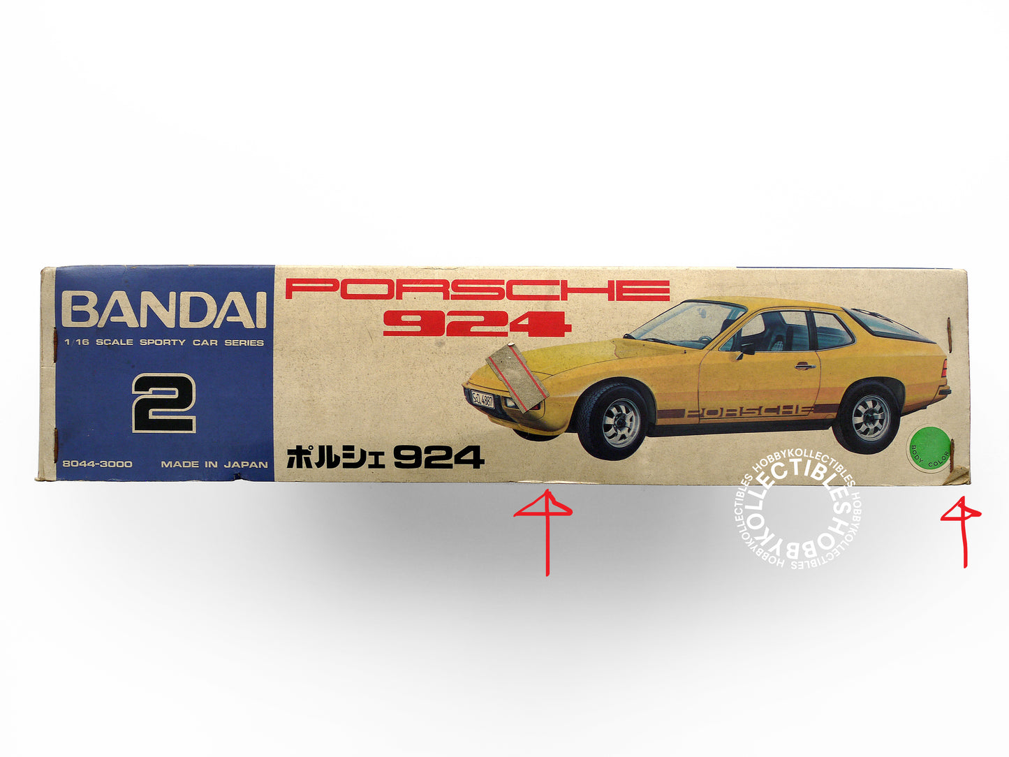 Bandai Vintage 1/16 Porsche 924 Sporty Car Model Kit Rare