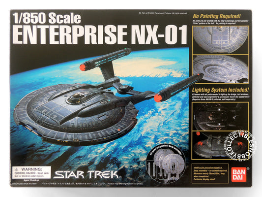 Bandai Star Trek 1/850 Enterprise NX-01 Pre-Painted + Light Up Model Kit