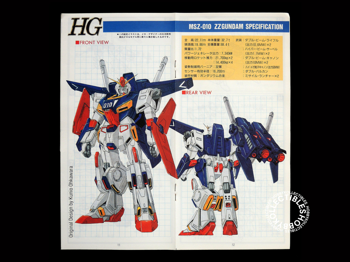 Bandai 1/144 Gundam MSZ-010 ZZ Gundam Model Kit