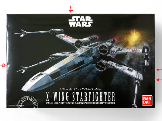 Bandai Star Wars 1/72 X-Wing StarFighter T-65 Space Fighter Model Kit