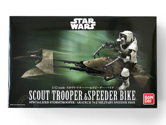 Bandai Star Wars 1/72 Scout Trooper & Speeder Bike Model Kit