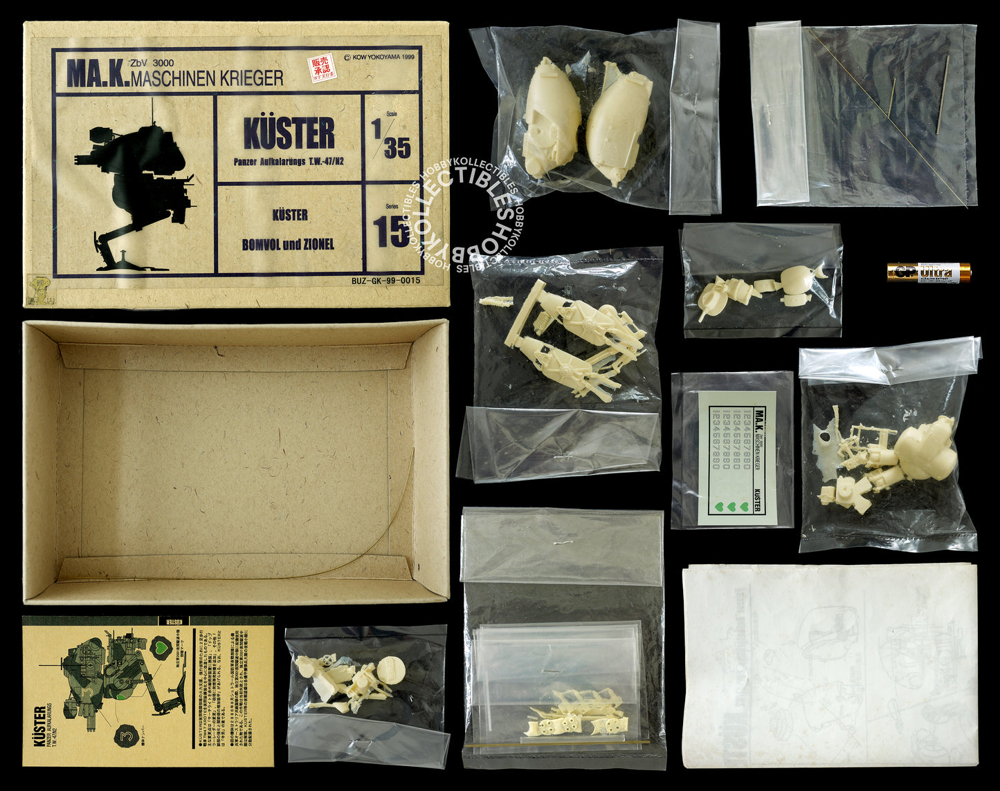 Bomvol Und Zionel Ma.K SF3D 1/35 Küster TW-47/N2 Resin Model Kit