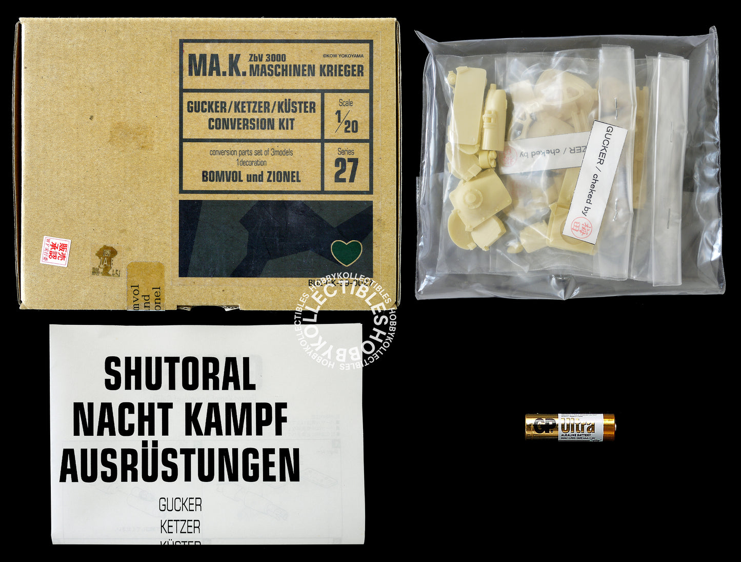 Bomvol Und Zionel Ma.K 1/20 Gucker Ketzer Küster Resin Transkit