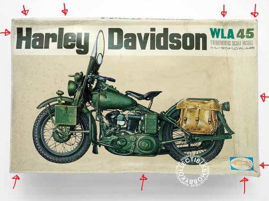 Bullmark 1/9 Harley Davidson WLA 45 Motorcycle Vintage Model Kit