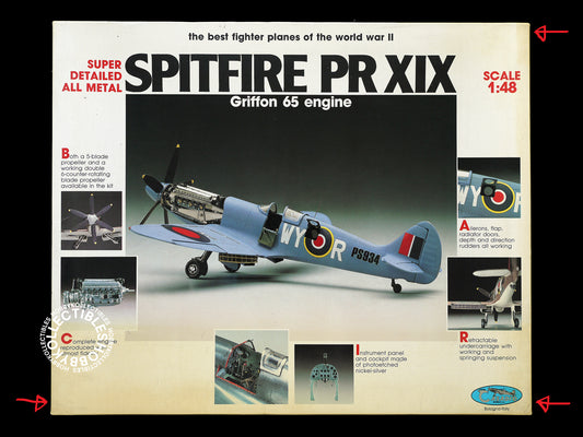 Casadio Gunze 1/48 Spitfire PR XIX Fighter Metal Model Kit