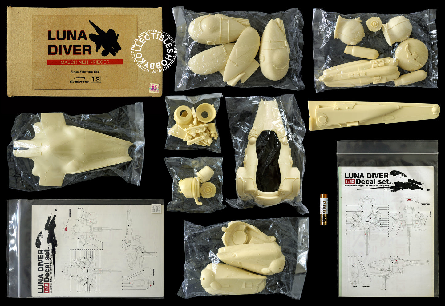 D3 Works Ma.K SF3D 1/35 Lunar Diver Resin Model Kit MISSING INSTRUCTION