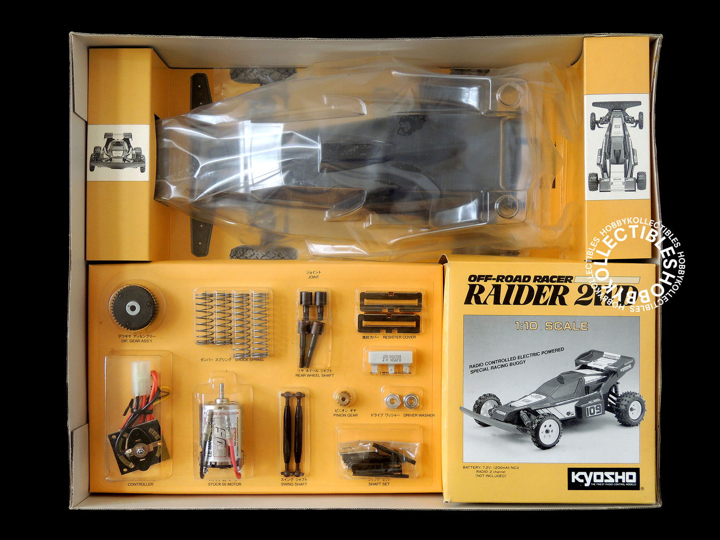 Kyosho Vintage 1/10 RC Raider Racing Buggy #3184 Model Kit