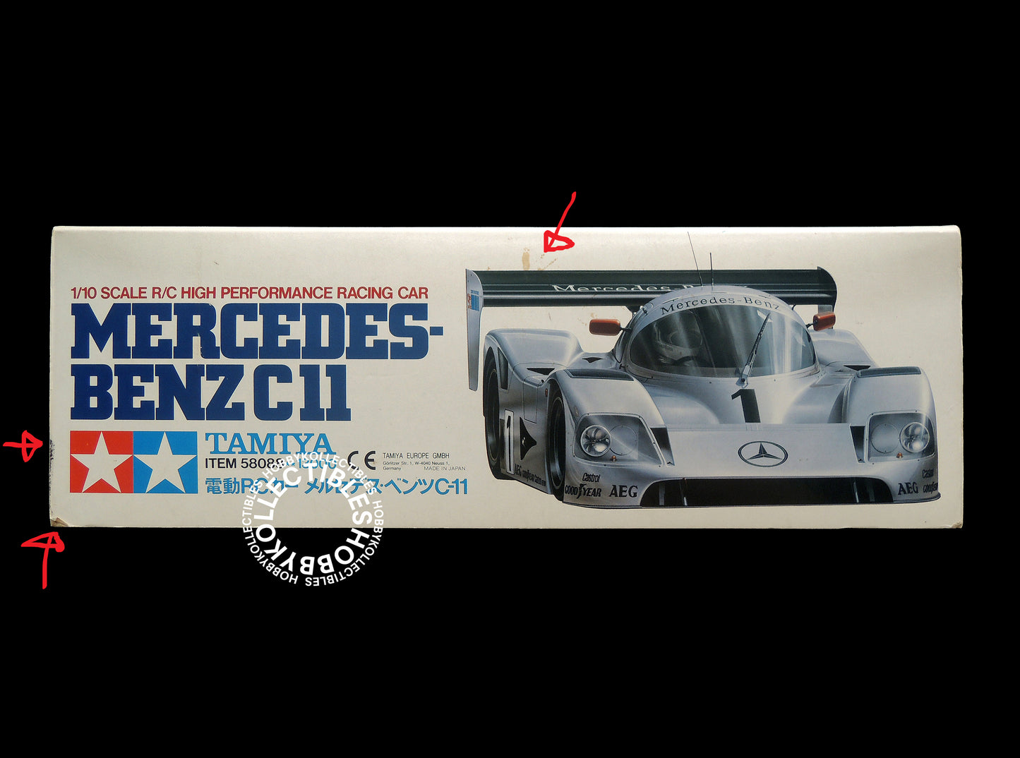 Tamiya Vintage 1/10 RC Mercedes Benz C11 #58088 Model Kit