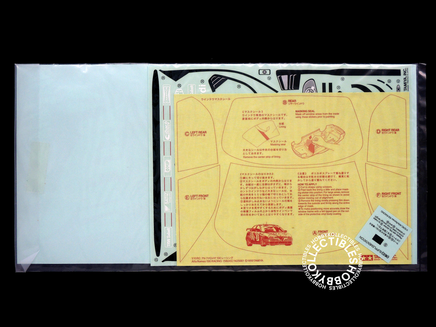 Tamiya 1/10 RC Alfa Romeo 156 Racing #58245 Model Kit