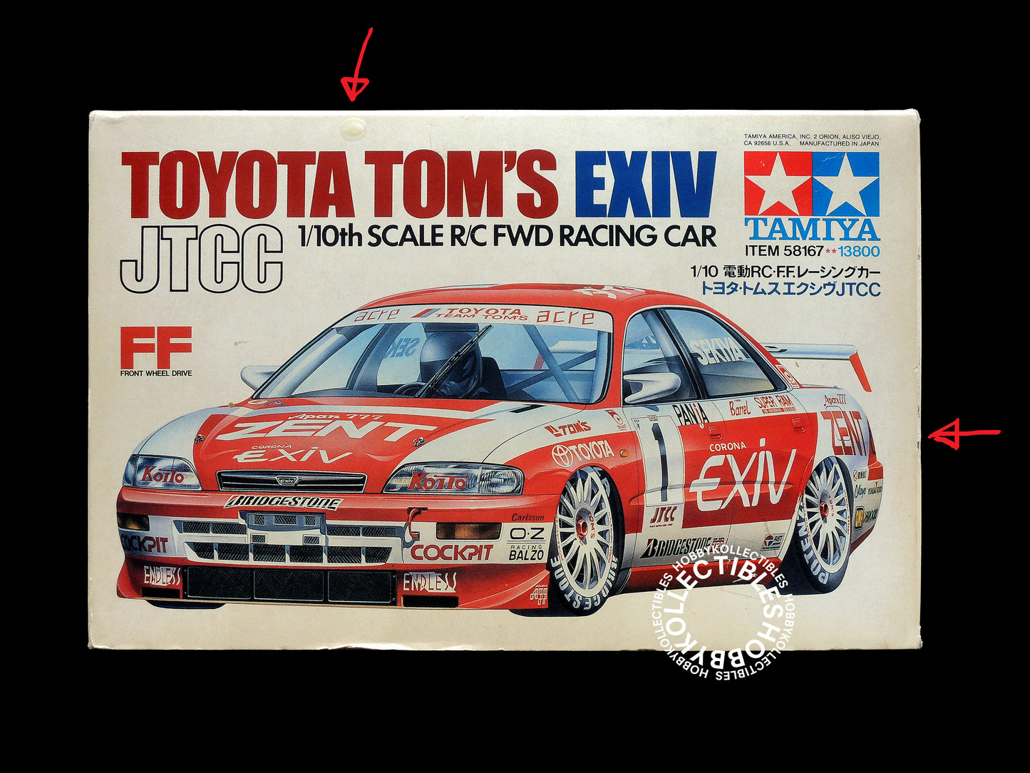 Tamiya Vinatge 1/10 RC Toyota Tom's EXIV JTCC #58167 Model Kit