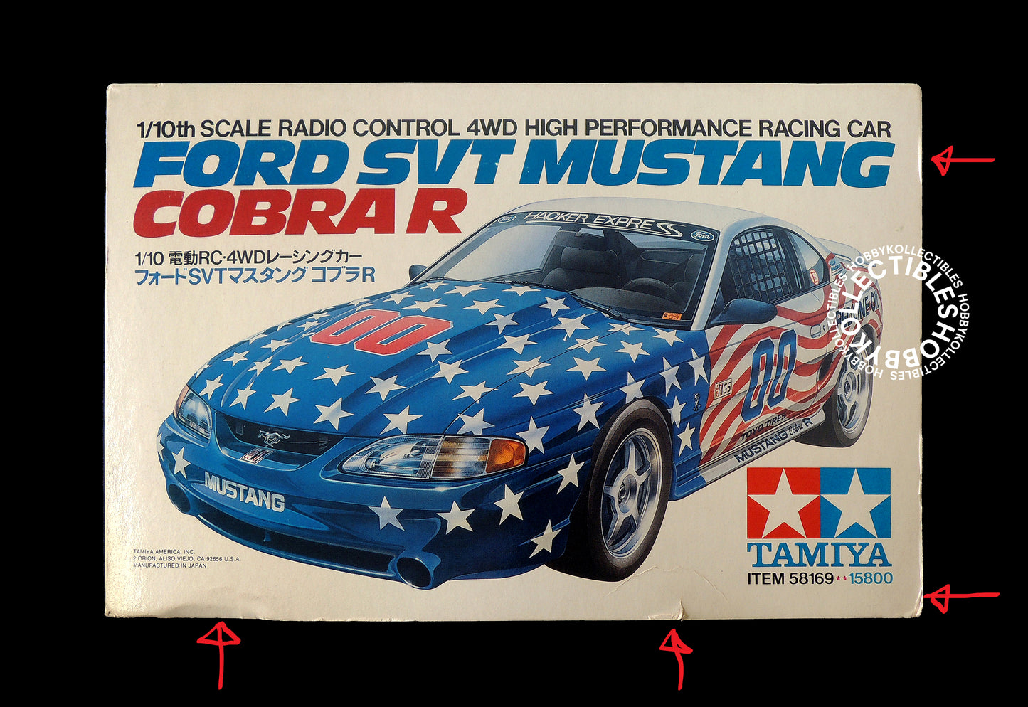 Tamiya Vintage 1/10 RC Ford SVT Mustang Cobra #58169 Model Kit