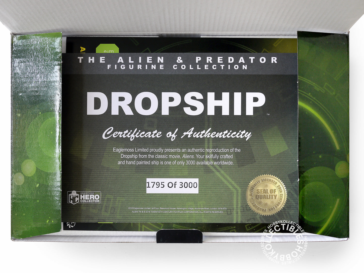 Eaglemoss Metallic Resin Alien UD-4L Dropship Limited Edition