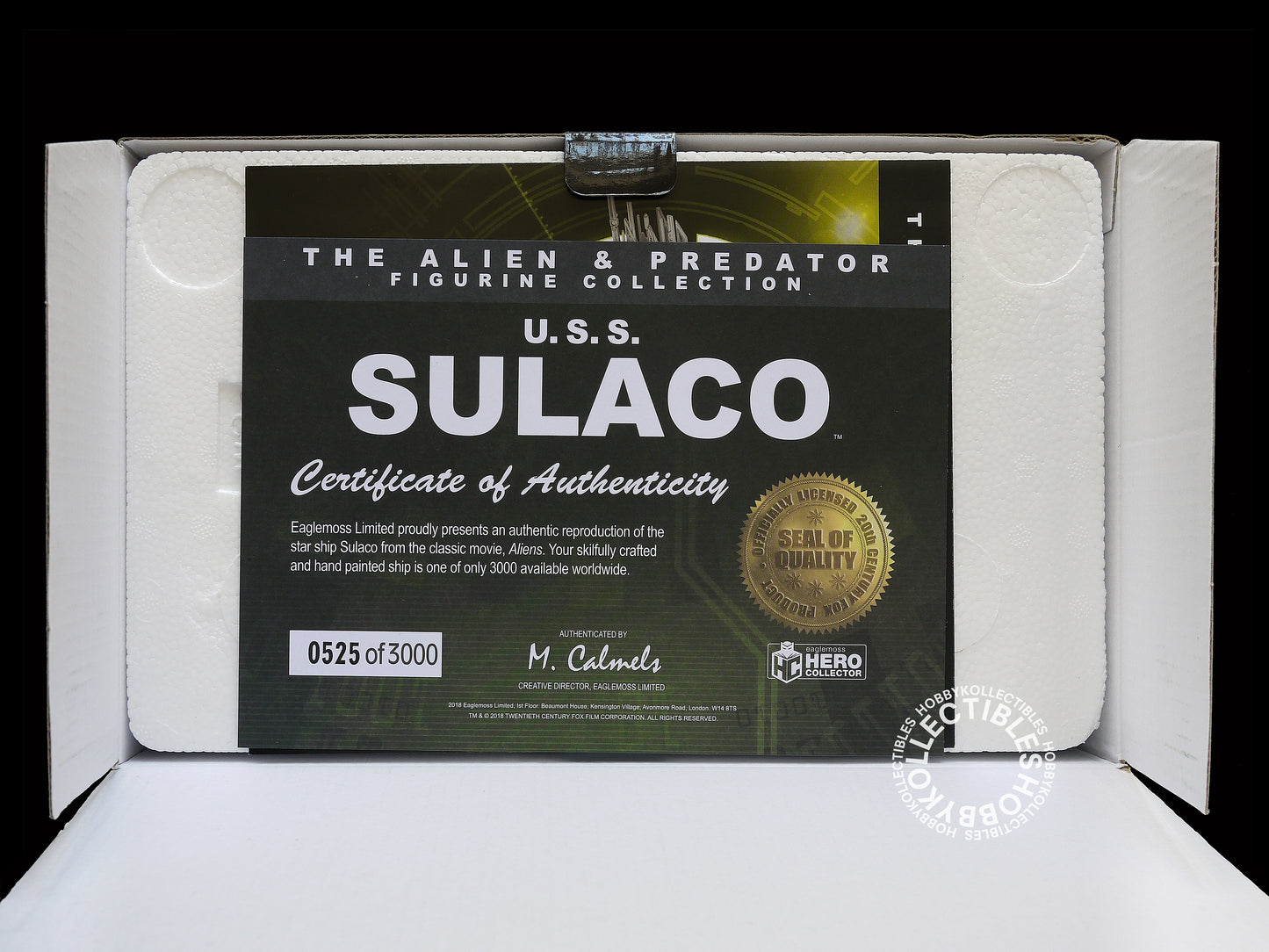 Eaglemoss Aliens U.S.S. Sulaco Metallic Resin Model Limited Ed.