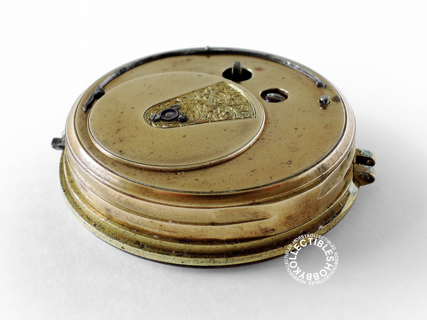 English Silver Hunter Case C.J. Hill London Fusee Pocket Watch