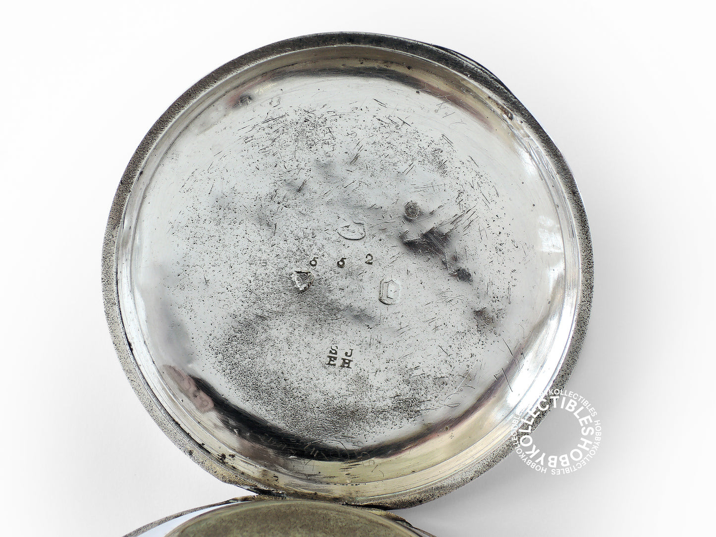 English Silver Hunter Case C.J. Hill London Fusee Pocket Watch