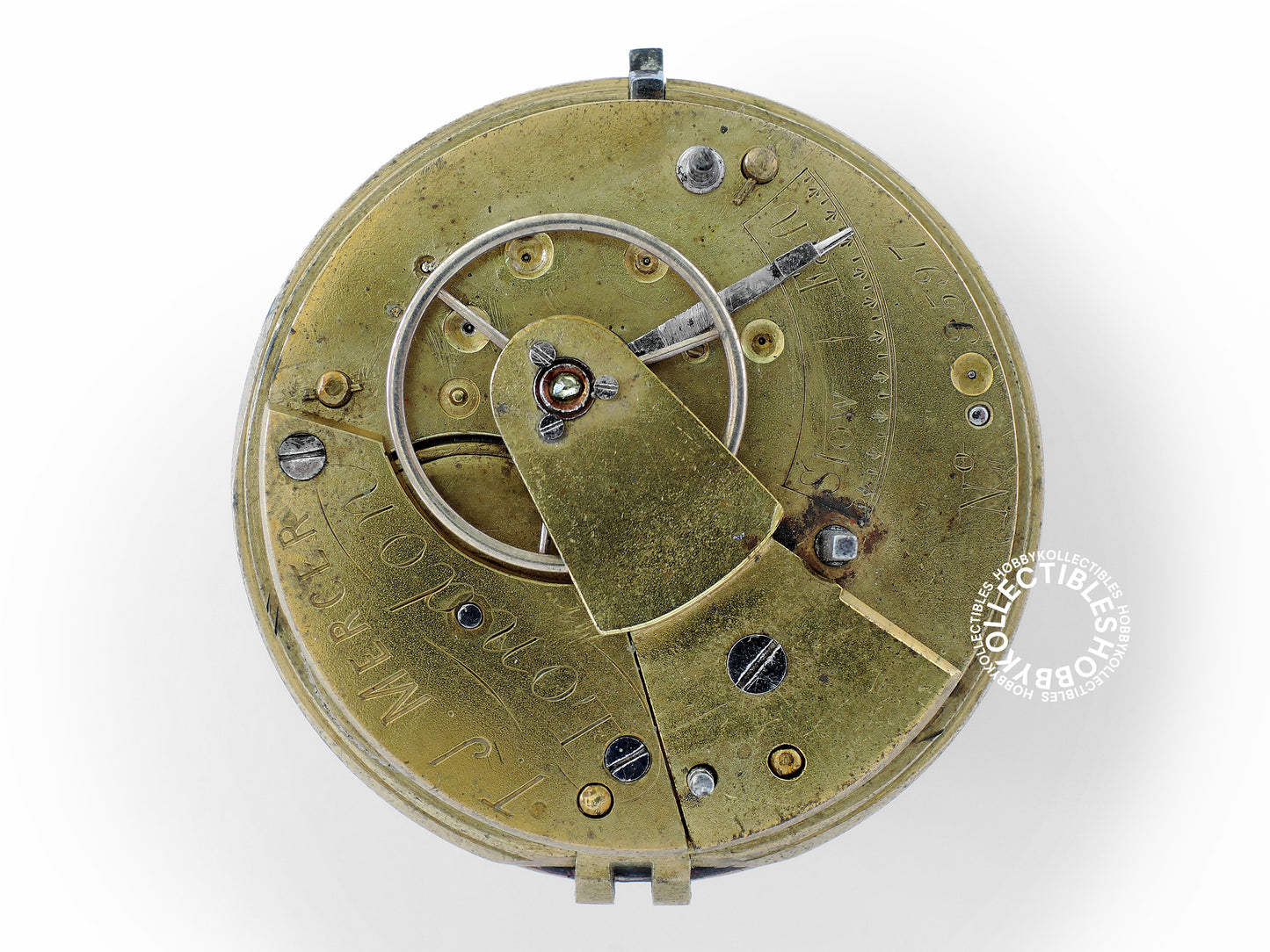 English Silver Open Face T.J. Mercer Fusee Pocket Watch