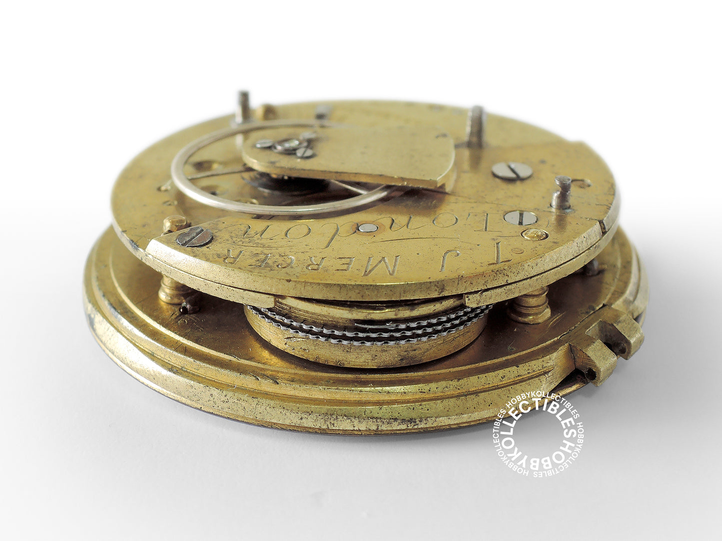 English Silver Open Face T.J. Mercer Fusee Pocket Watch