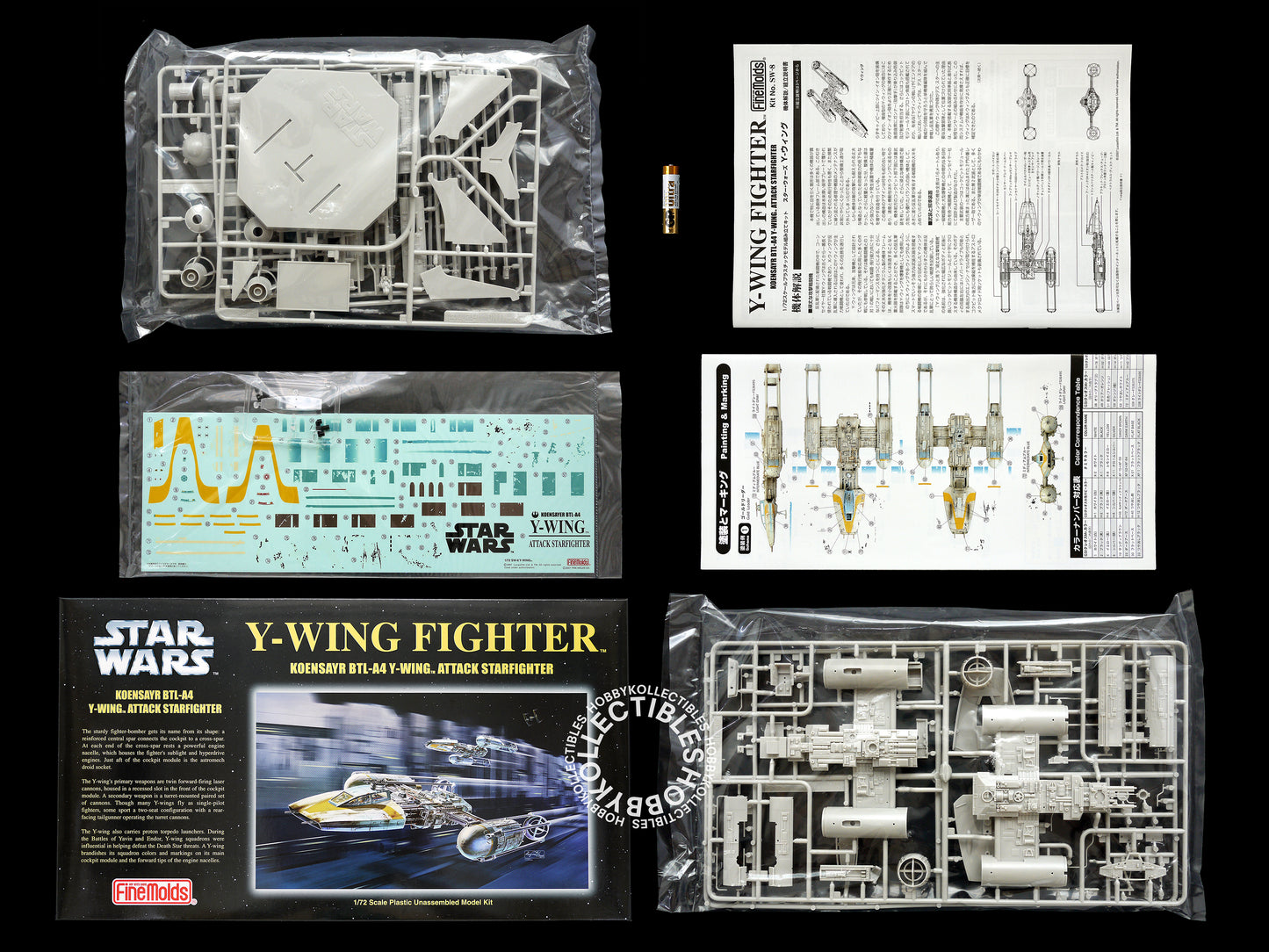FineMolds Star Wars 1/72 Y-Wing Fighter SW-8 Model Kit
