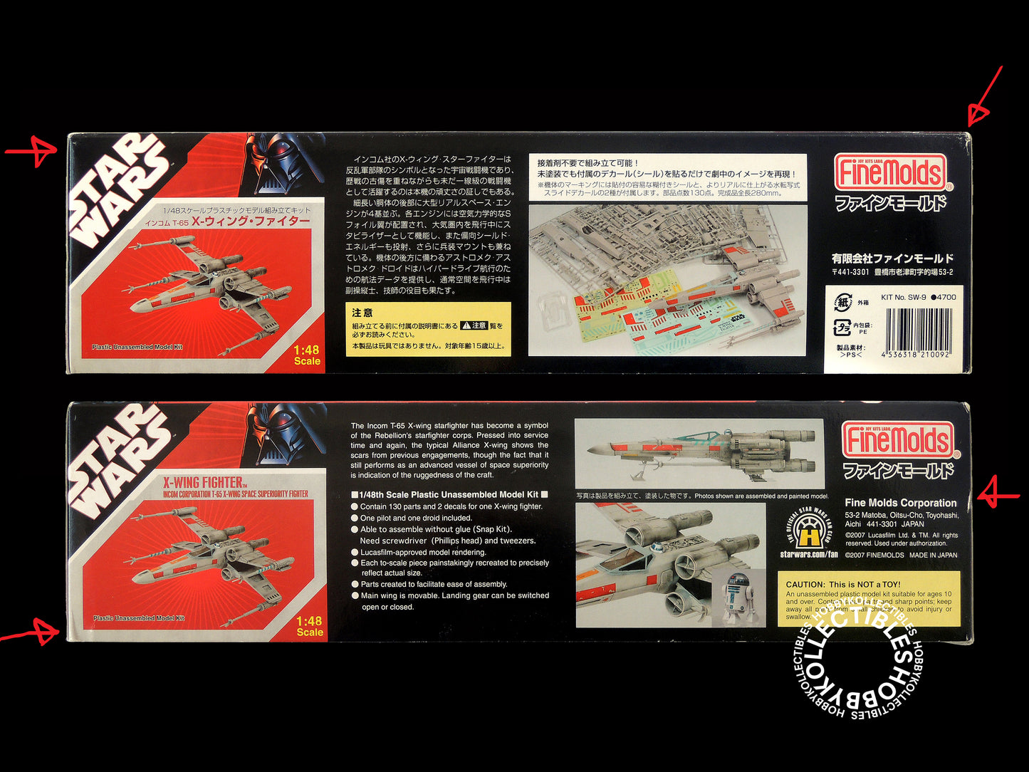 FineMolds Star Wars 1/48 X-WING Fighter SW-9 Model Kit