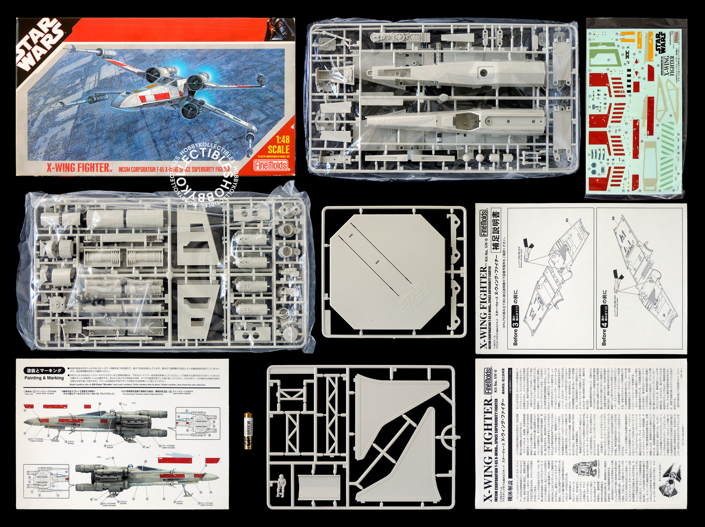 FineMolds Star Wars 1/48 X-WING Fighter SW-9 Model Kit