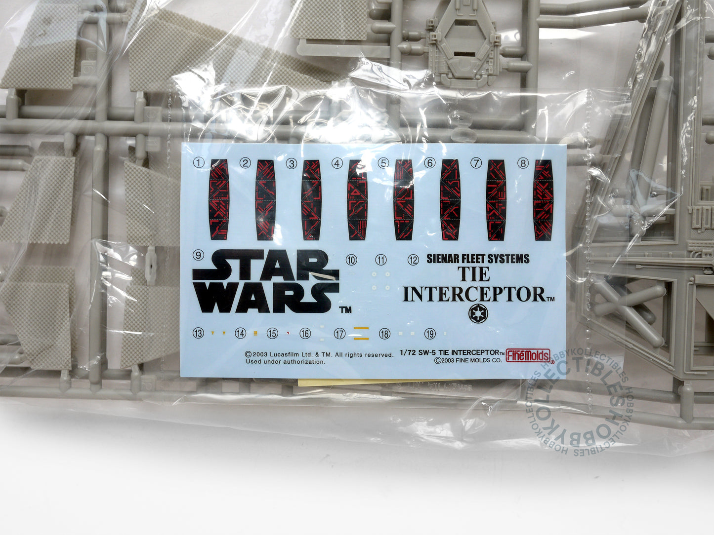 FineMolds Star Wars 1/72 Tie Interceptor SW-5 Model Kit Fine Molds
