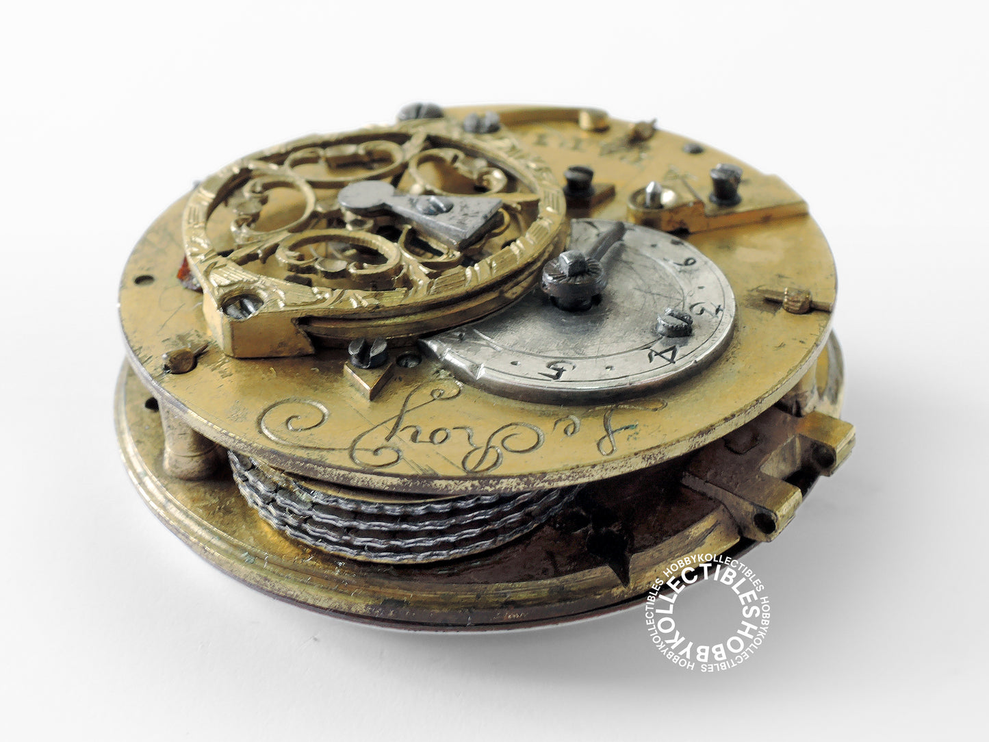 French Silver Open Face Verge Fusee(Le Roy) Pocket Watch