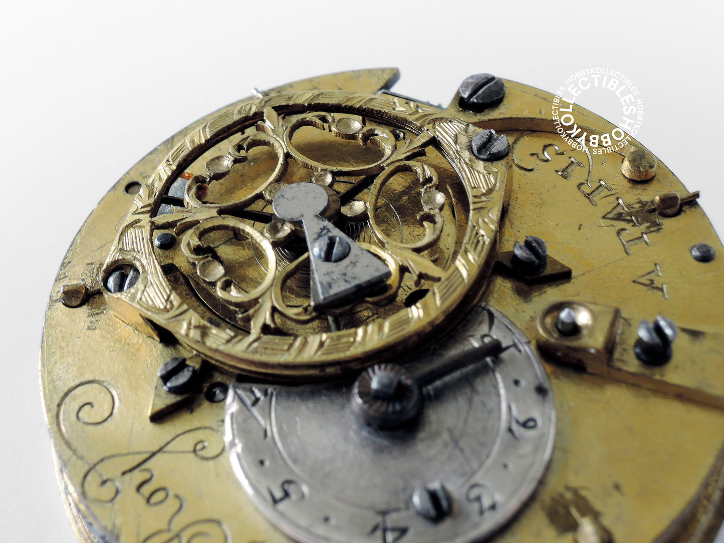 French Silver Open Face Verge Fusee(Le Roy) Pocket Watch