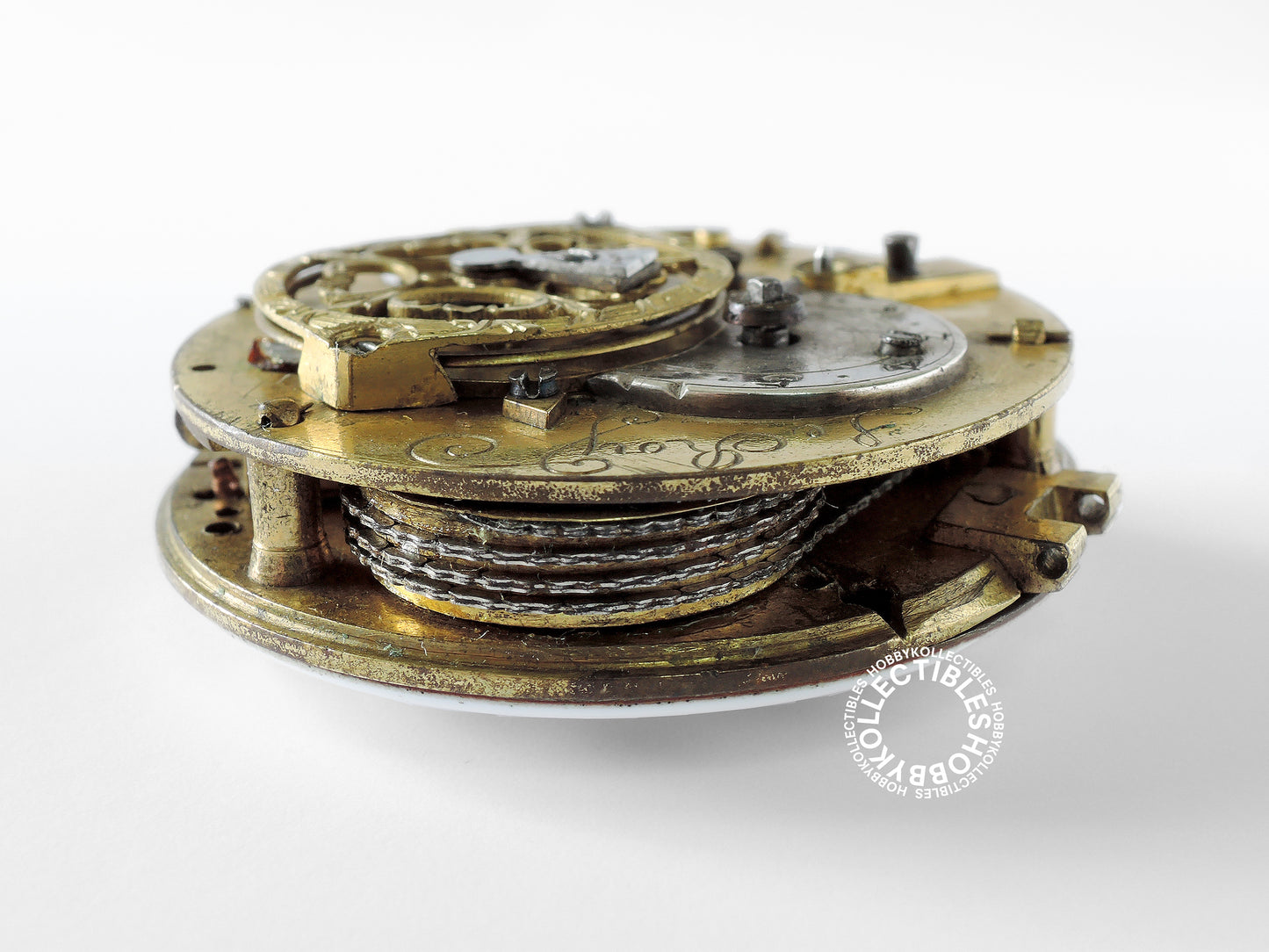 French Silver Open Face Verge Fusee(Le Roy) Pocket Watch