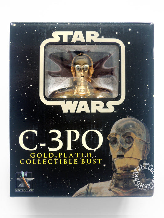 Gentle Giant Star Wars C-3PO Gold Plated Collectible Mini Bust USED