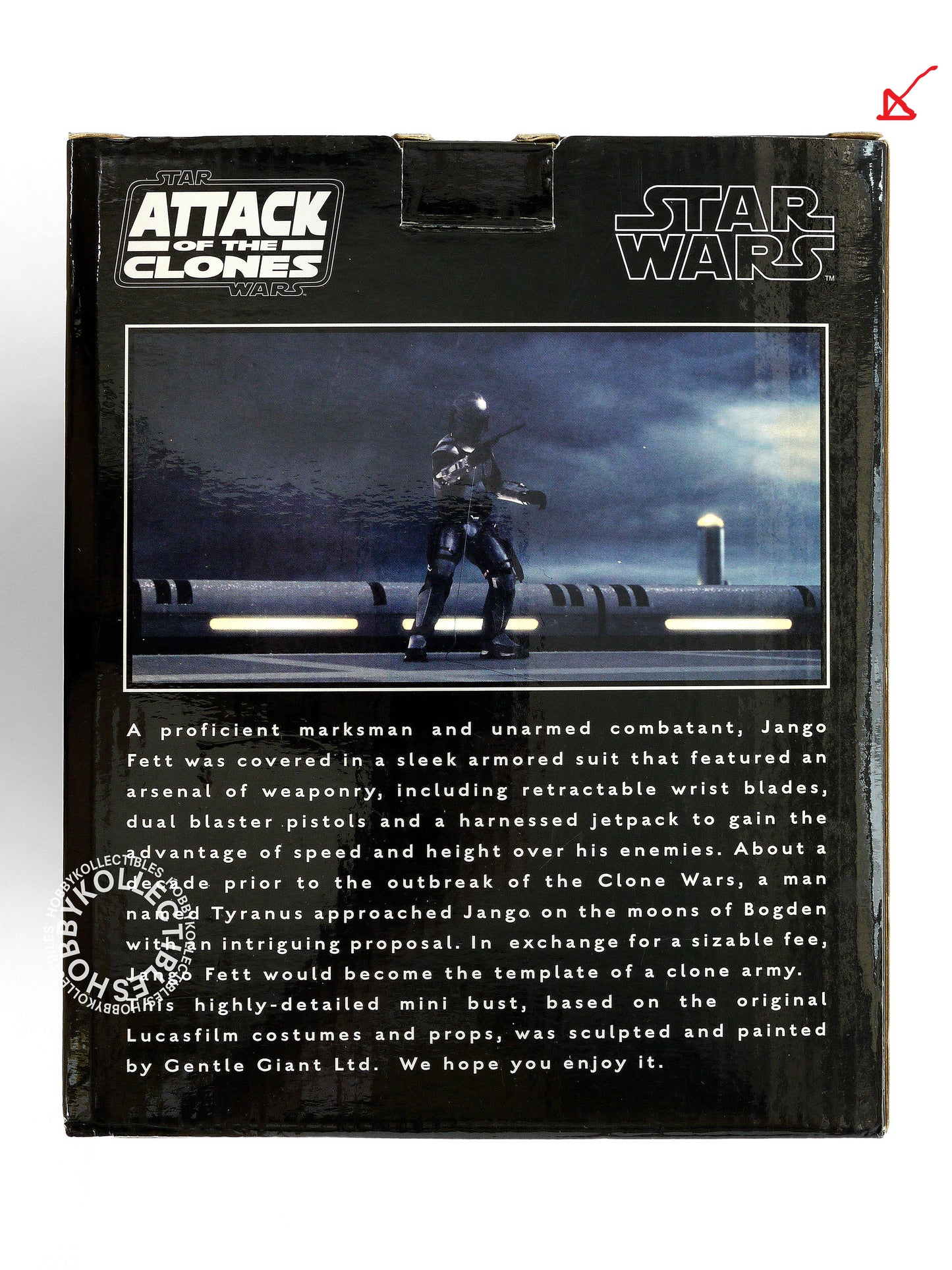 Gentle Giant Star Wars Attack of the Clones ATOC Jango Fett Collectibles Mini Bust USED