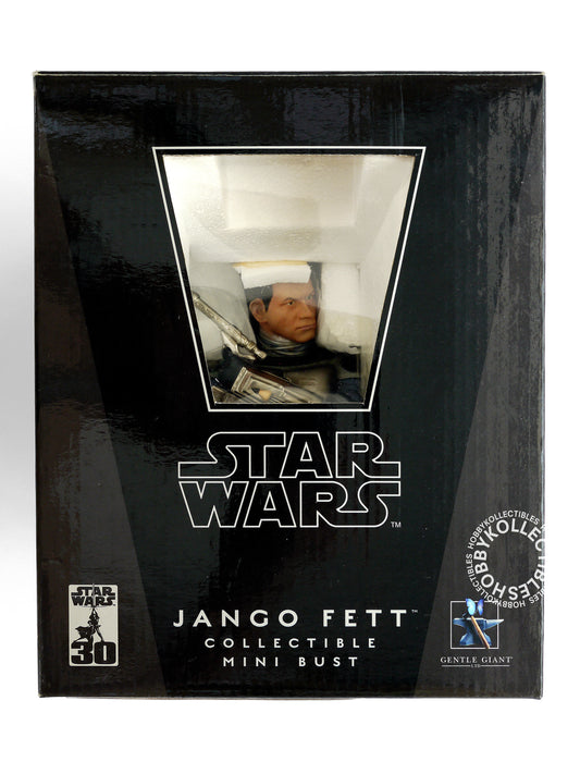 Gentle Giant Star Wars Attack of the Clones ATOC Jango Fett Collectibles Mini Bust USED