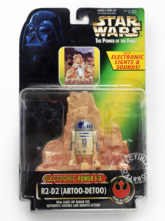Lot of 2 Kenner Star Wars Electronic Lights & Sound R2-D2 Darth Vader Lightsaber Action Figures