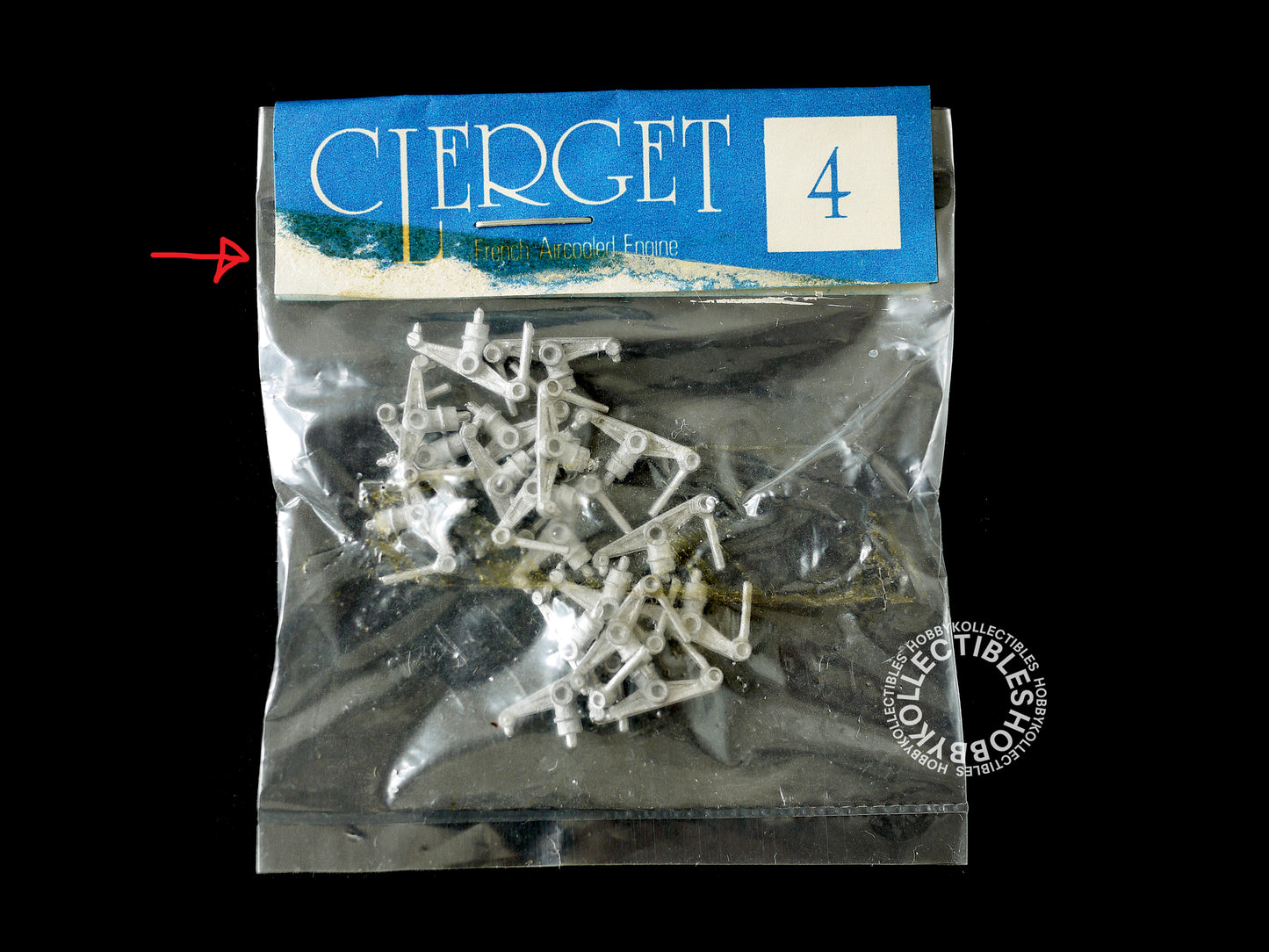 Hasegawa 1/8 French Rotary Engine Clerget 9B Metal Model Kit Rare
